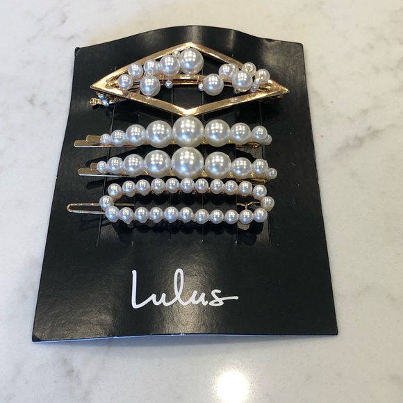 Lulus Crown Jewel gold hair pin set - Picture 5 of 5